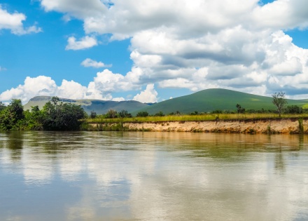 Lake in Lesio Louna Reserve in the Republic of Congo