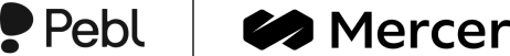 Pebl and Mercer logos